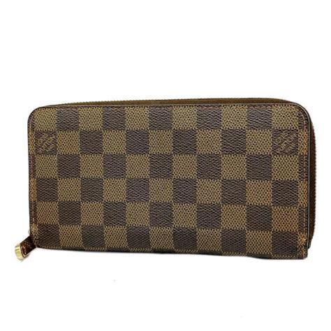 lv n60015|LOUIS VUITTON Long Wallet Damier Zippy N60015 Ebene Ladies.